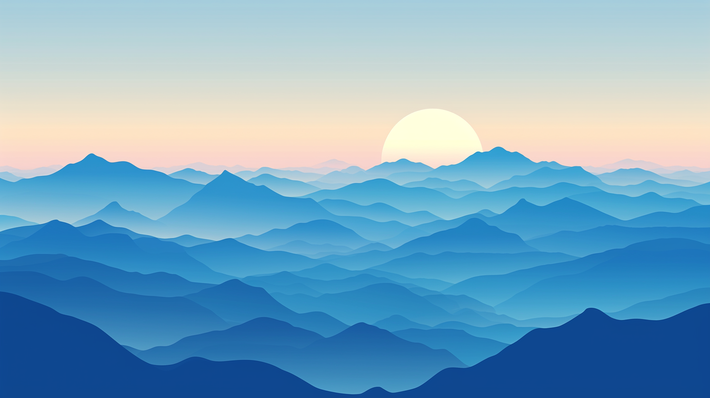 抽象设计感山脉背景-山脉背景